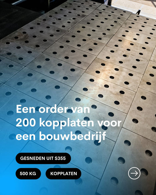 200 kopplaten voor bouwbedrijf